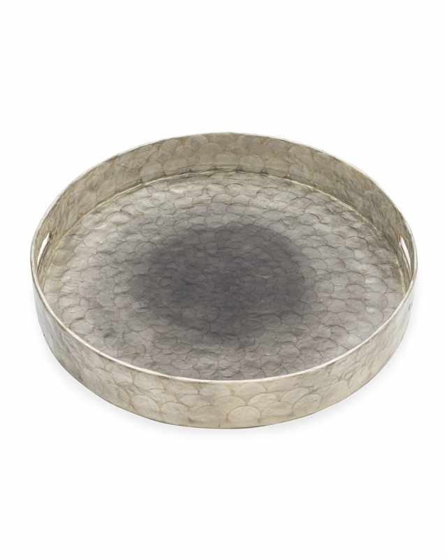 Large Ombre Capiz Tray